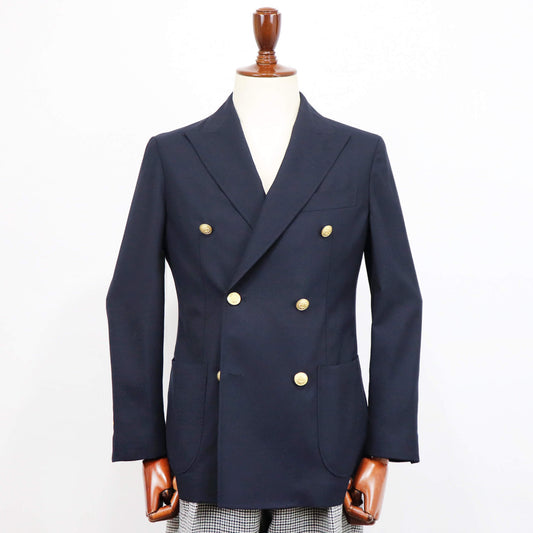 Giotto(ジオット)ダブルブレストジャケット ホップサック【ネイビー】国内正規品