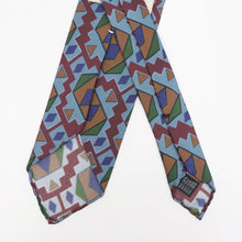 画像をギャラリービューアに読み込む, Spacca Neapolis(スパッカ ネアポリス)トレピエゲ 三つ折り シルク タイ【サックス】国内正規品