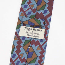 画像をギャラリービューアに読み込む, Spacca Neapolis(スパッカ ネアポリス)トレピエゲ 三つ折り シルク タイ【サックス】国内正規品