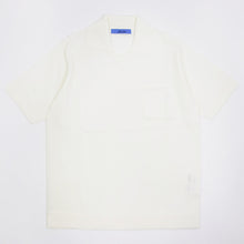 画像をギャラリービューアに読み込む, Blu Bre(ブルブレ)ポケット付き スキッパー コットンニット ポロシャツ【オフホワイト】国内正規品