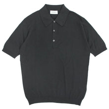 画像をギャラリービューアに読み込む, JOHN SMEDLEY(ジョンスメドレー)EASY FIT ISIS SHIRT FC SS シーアイランド コットン 30ゲージ 半袖 ニット ポロシャツ【ブラック】国内正規品