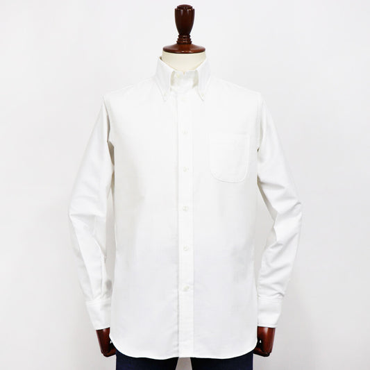 INDIVIDUALIZED SHIRTS(インディヴィジュアライズド シャツ)Giotto 別注 STANDARD FIT スタンダードフィット ボタンダウン コットン ツイル シャツ【オフホワイト】国内正規品