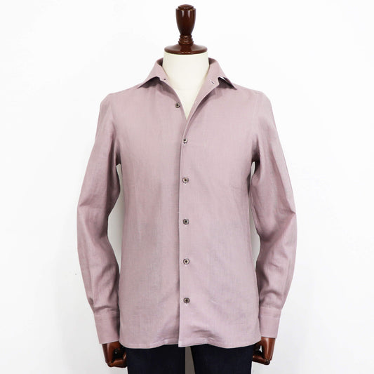 Errico Formicola(エリコ フォルミコラ)LECCE ワンピースカラー リネンシャツアウター【ラベンダー】国内正規品