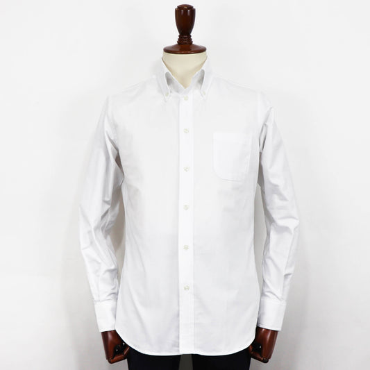 INDIVIDUALIZED SHIRTS(インディヴィジュアライズド シャツ)Giotto 別注 STANDARD FIT スタンダードフィット ボタンダウン コットン オックスフォードシャツ【ホワイト】国内正規品