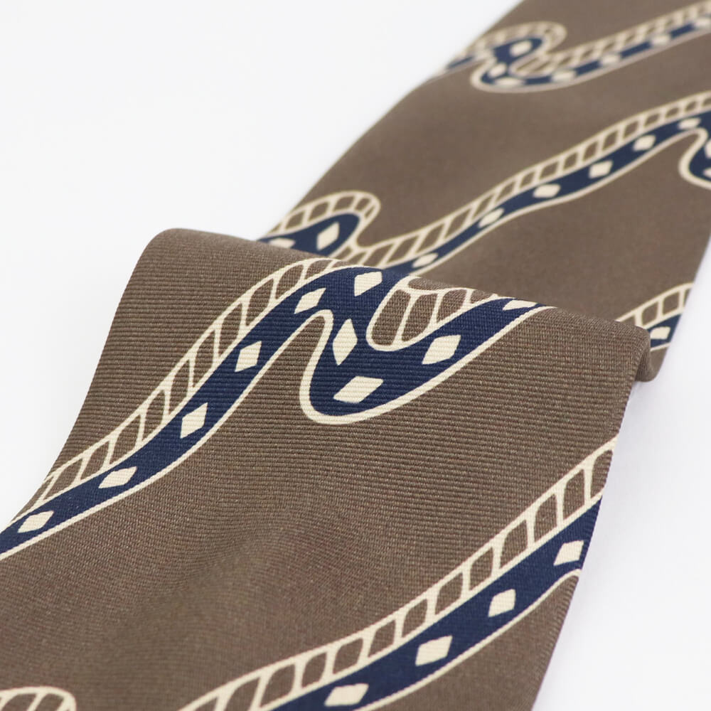 HOLLIDAY&BROWN(ホリデーアンドブラウン)ハンドメイド シルク タイ【ライトブラウン】国内正規品