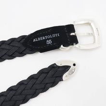 画像をギャラリービューアに読み込む, ALBERTO LUTI(アルべルト ルッティ)カーフスエード メッシュベルト【ブラック】国内正規品