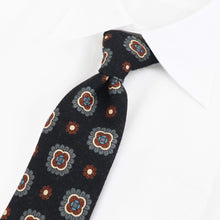 画像をギャラリービューアに読み込む, Stefano Cau(ステファノカウ)小紋柄 ウールタイ【ネイビーベース】国内正規品