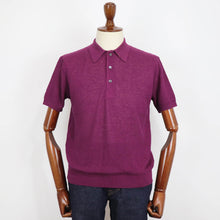 画像をギャラリービューアに読み込む, Blu Bre(ブルブレ)リネンシルク ポロシャツ【バイオレット】国内正規品