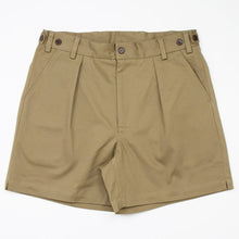 画像をギャラリービューアに読み込む, dotBravo(ドットブラーボ)Inghilterra Militare イギリス軍 プリーツ入り コットン ショート パンツ【ベージュ】国内正規品