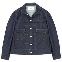 画像をギャラリービューアに読み込む, Jeanik(ジーニック)コットン ワンウォッシュ デニム Gジャン 2ndタイプ【インディゴ】国内正規品