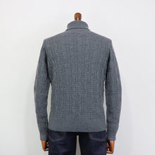 画像をギャラリービューアに読み込む, Drumohr(ドルモア)ニット タートルネック メリノウール 長袖 柄物【グレー】国内正規品