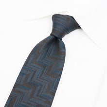 画像をギャラリービューアに読み込む, BRUNO(ブルーノ)スフォデラートトレピエゲ ウールタイ ZIGNONE ジニョーネ 生地使用 トレピエゲ 三つ折り ウール ネクタイ【グレー】正規販売店