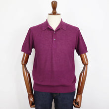 画像をギャラリービューアに読み込む, Blu Bre(ブルブレ)リネンシルク ポロシャツ【バイオレット】国内正規品