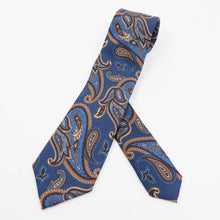 画像をギャラリービューアに読み込む, ROBERT FRASER(ロバートフレイザー)ハンドメイド ペイズリー柄 ネクタイ【ブルー】国内正規品