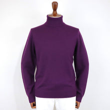 画像をギャラリービューアに読み込む, Drumohr(ドルモア)メリノウール 8G タートルネックニット【パープル】国内正規品