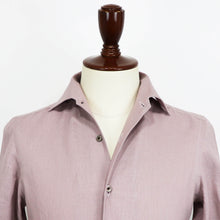 画像をギャラリービューアに読み込む, Errico Formicola(エリコ フォルミコラ)LECCE ワンピースカラー リネンシャツアウター【ラベンダー】国内正規品