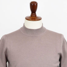 画像をギャラリービューアに読み込む, GRAN SASSO(グランサッソ)12ゲージ コットンモックネックニット ロングスリーブ 長袖【トープ】国内正規品