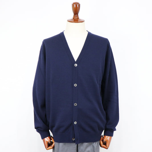 MOONCASTLE(ムーンキャッスル)12G Merino Wool Cardigan 12ゲージ メリノウール カーディガン【ネイビー】国内正規品