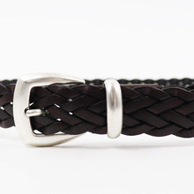 画像をギャラリービューアに読み込む, ALBERTO LUTI(アルべルト ルッティ)カーフレザー メッシュベルト【ブラウン】国内正規品