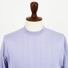 画像をギャラリービューアに読み込む, Vandori(ヴァンドリ)針抜き コットンカシミヤ クルーネック ニット【ラベンダー】国内正規品