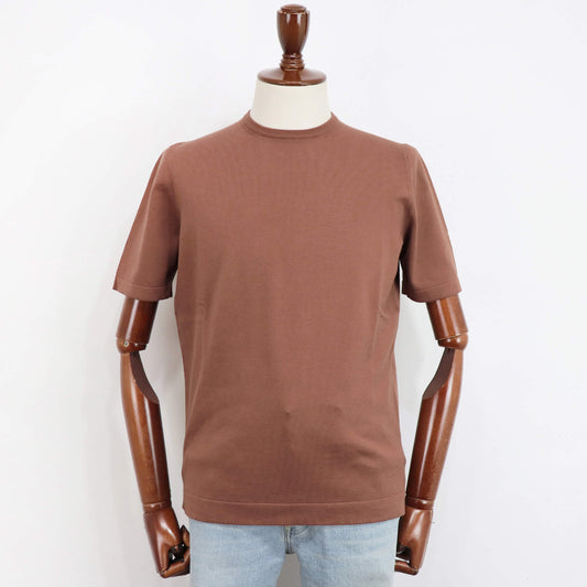 GRAN SASSO(グランサッソ)ソフトコットンニット 12ゲージ【テラコッタ】国内正規品