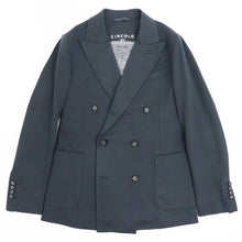 画像をギャラリービューアに読み込む, CIRCOLO 1901(チルコロ 1901)ジャージー素材 ダブルブレストジャケット【ネイビー】国内正規品
