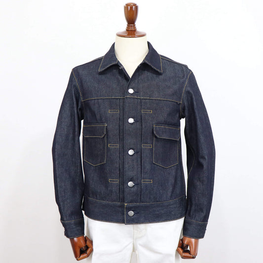 Jeanik(ジーニック)コットン ワンウォッシュ デニム Gジャン 2ndタイプ【インディゴ】国内正規品