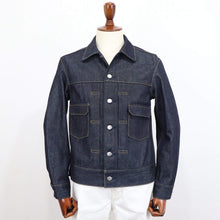 画像をギャラリービューアに読み込む, Jeanik(ジーニック)コットン ワンウォッシュ デニム Gジャン 2ndタイプ【インディゴ】国内正規品