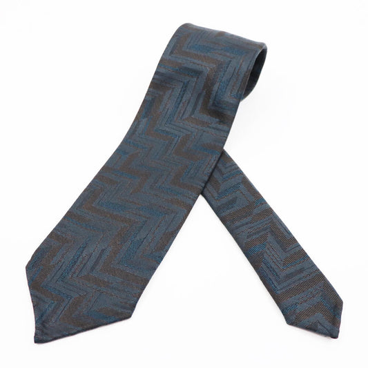 BRUNO(ブルーノ)スフォデラートトレピエゲ ウールタイ ZIGNONE ジニョーネ 生地使用 トレピエゲ 三つ折り ウール ネクタイ【グレー】正規販売店