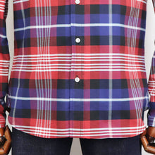 画像をギャラリービューアに読み込む, INDIVIDUALIZED SHIRTS(インディヴィジュアライズド シャツ)ボタンダウンチェックシャツ 【ネイビー×レッド】国内正規品