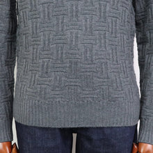 画像をギャラリービューアに読み込む, Drumohr(ドルモア)ニット タートルネック メリノウール 長袖 柄物【グレー】国内正規品