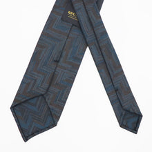 画像をギャラリービューアに読み込む, BRUNO(ブルーノ)スフォデラートトレピエゲ ウールタイ ZIGNONE ジニョーネ 生地使用 トレピエゲ 三つ折り ウール ネクタイ【グレー】正規販売店