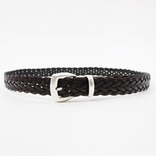 画像をギャラリービューアに読み込む, ALBERTO LUTI(アルべルト ルッティ)カーフレザー メッシュベルト【ブラウン】国内正規品