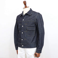 画像をギャラリービューアに読み込む, Jeanik(ジーニック)コットン ワンウォッシュ デニム Gジャン 2ndタイプ【インディゴ】国内正規品