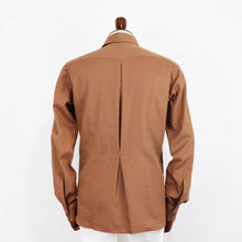 画像をギャラリービューアに読み込む, Errico Formicola(エリコ フォルミコラ)コットン ジャンニシャツ【テラコッタ】国内正規品