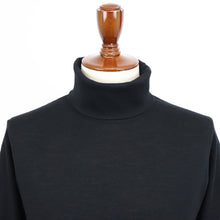 画像をギャラリービューアに読み込む, Blu Bre(ブルブレ)タートルネック Super 120 ウール100%【ブラック】国内正規品