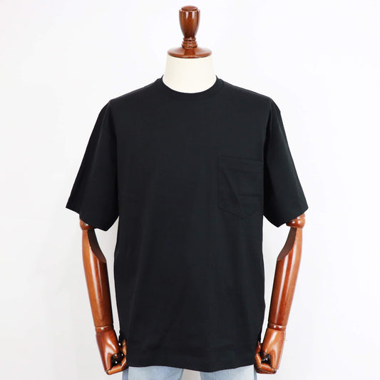 handvaerk(ハンドバーク)クルーネック ポケット付き Tシャツ【ブラック】国内正規品
