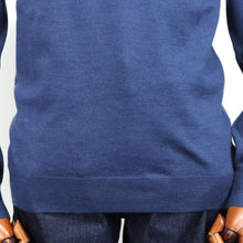 画像をギャラリービューアに読み込む, GRAN SASSO(グランサッソ)12ゲージ ウールモックネックニット ロングスリーブ 長袖【ブルー】国内正規品