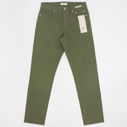YCHAI(イカイ)EDMUNDO / エドモンド 製品染め ストレッチ コットンパンツ【ミリタリーグリーン】国内正規品