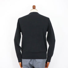 画像をギャラリービューアに読み込む, Vandori(ヴァンドリ)コットンカシミヤ針抜き クルーネックニット【ブラック】国内正規品