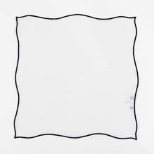 画像をギャラリービューアに読み込む, MUNGAI(ムンガイ)ポケットチーフ リネン100% 【ホワイト×ブラック】国内正規品