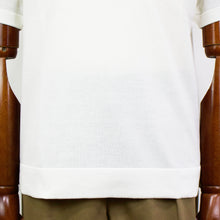 画像をギャラリービューアに読み込む, Blu Bre(ブルブレ)ポケット付き スキッパー コットンニット ポロシャツ【オフホワイト】国内正規品