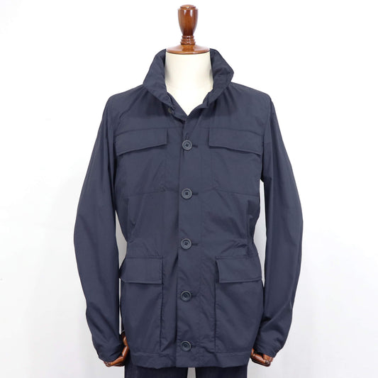 HERNO(ヘルノ)M-65 型 撥水ナイロンジャケット【ネイビー】国内正規品