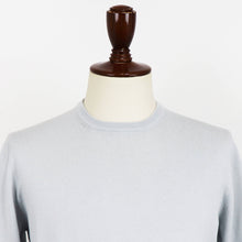 画像をギャラリービューアに読み込む, GRAN SASSO(グランサッソ)12ゲージ コットンクルーネックニット ロングスリーブ 長袖【アイスグレー】国内正規品