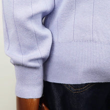 画像をギャラリービューアに読み込む, Vandori(ヴァンドリ)針抜き コットンカシミヤ クルーネック ニット【ラベンダー】国内正規品