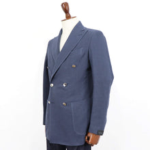 画像をギャラリービューアに読み込む, Errico Formicola(エリコ フォルミコラ)MARCO DP リネンコットン2Bottonジャケット【ネイビー】国内正規品