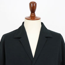 画像をギャラリービューアに読み込む, nomiamo(ノミアモ)コットンリネン カットソージャケット【ブラック】国内正規品