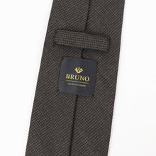 画像をギャラリービューアに読み込む, BRUNO(ブルーノ)スフォデラートトレピエゲ ウールタイ MARLANE / マルラーネ 生地使用 トレピエゲ 三つ折り ウール ネクタイ【ブラウン】正規販売店
