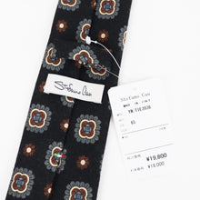 画像をギャラリービューアに読み込む, Stefano Cau(ステファノカウ)小紋柄 ウールタイ【ネイビーベース】国内正規品