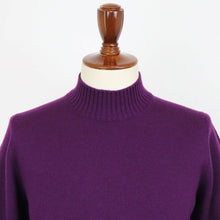 画像をギャラリービューアに読み込む, Drumohr(ドルモア)メリノウール 8G モックネックニット【パープル】国内正規品